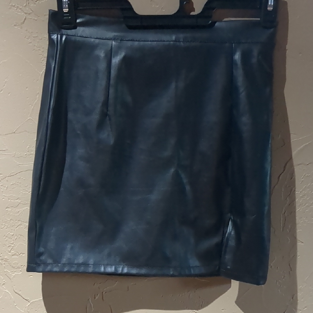 Black Leather Skirt